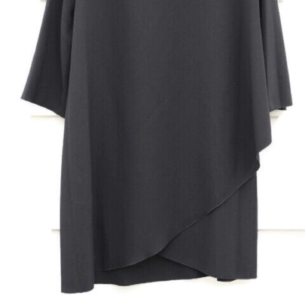 Anne Klein Shift Dress Black Boat Neck long Sleeve - Picture 2 of 8